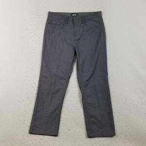 Reaction Kenneth Cole Pants Mens 32x26 Gray Chino Stretch Casual 5 Pocket